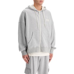 hooded full zip sweatshirt