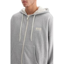 hooded full zip sweatshirt