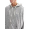 hooded full zip sweatshirt