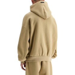 hooded sweatshirt with half zip