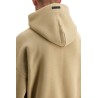 hooded sweatshirt with half zip