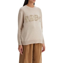 form with embroidery and sequins pullover