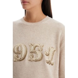 form with embroidery and sequins pullover