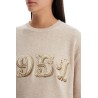 form with embroidery and sequins pullover