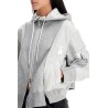 hybrid sweatshirt with zip and hood