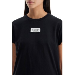 t-shirt with logo label