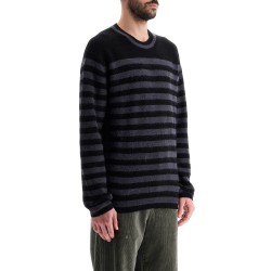 striped wool and mohair blend pullover