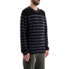 striped wool and mohair blend pullover