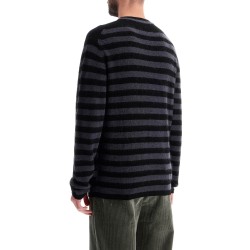 striped wool and mohair blend pullover