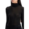 high-necked body suit