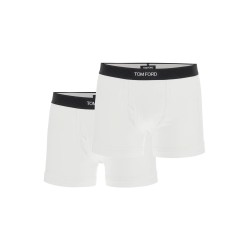 cotton bi-pack boxer briefs with logo band