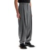 striped wool trousers