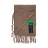 'wool scarf with patch logo design'