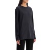 long-sleeved silk t-shirt for