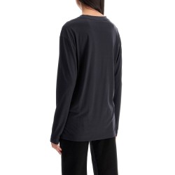 long-sleeved silk t-shirt for