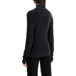 seamless high-neck pullover without