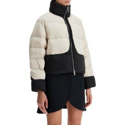 color block down jacket