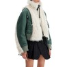 jacket with faux fur inserts