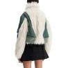 jacket with faux fur inserts