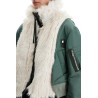 jacket with faux fur inserts