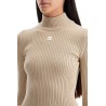 re-edition ribbed funnel-neck sweater