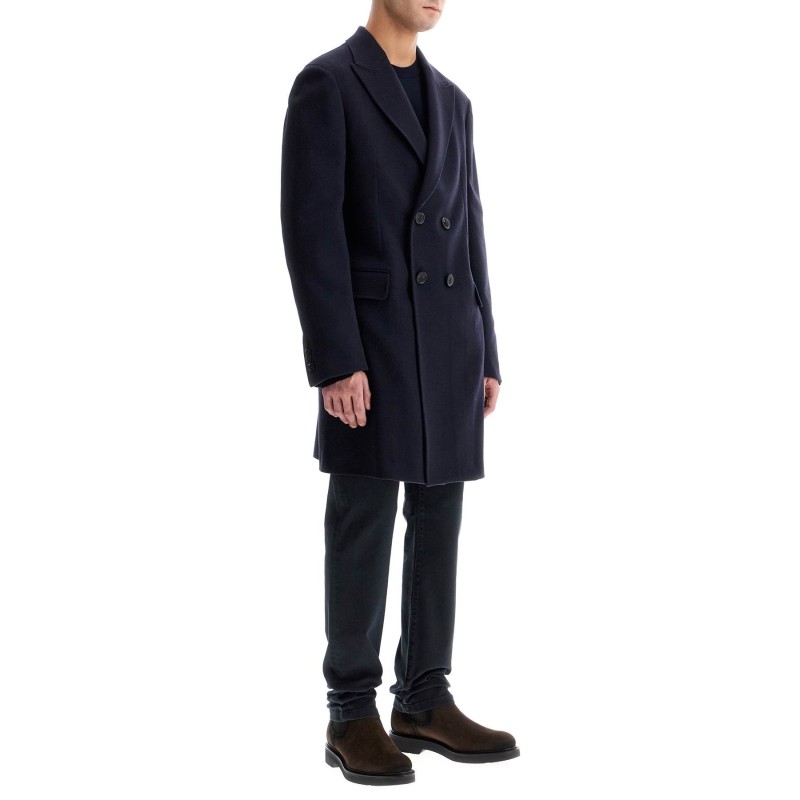 midi wool and cashmere coat