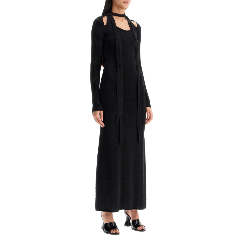 maxi knit dress in italian