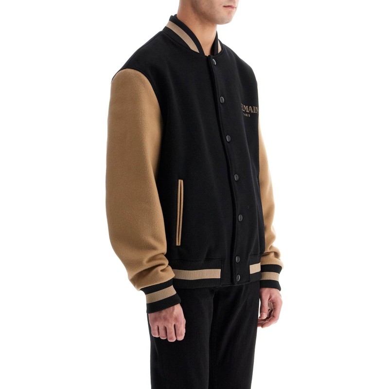 wool and cashmere bomber jacket