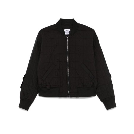 L/s quilted stack logo bomber