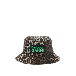 waxed leopard bucket hat