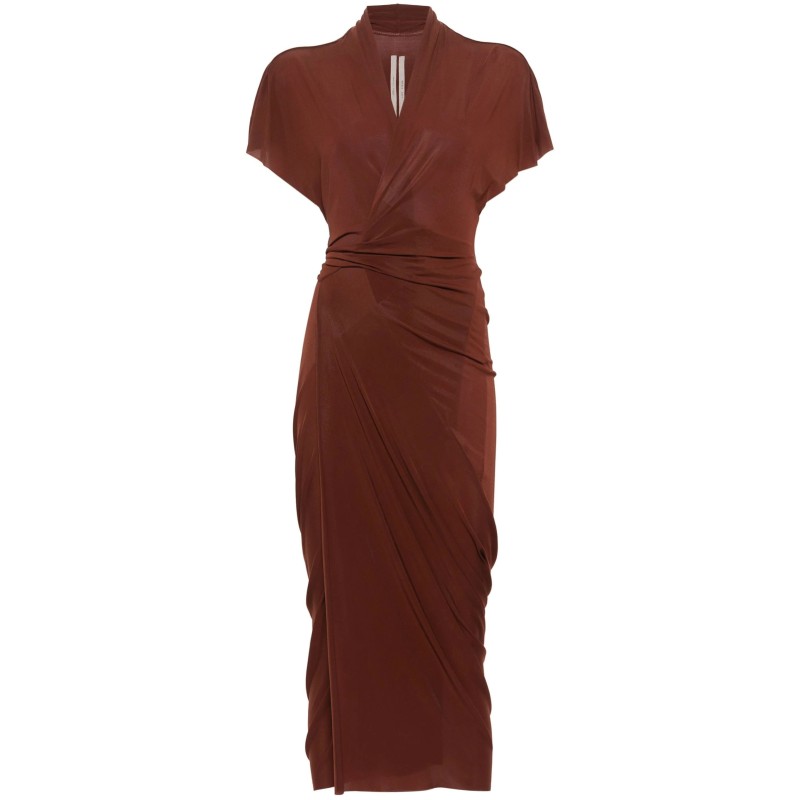 V-neck jersey wrap dress