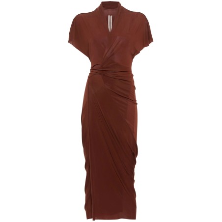 V-neck jersey wrap dress