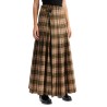 ered wool blend maxi kilt skirt