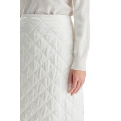 quilted midi skirt