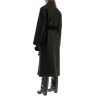 tweed robe coat with wrap style