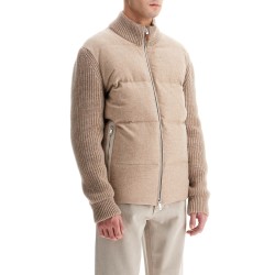 hybrid cashmere cardigan