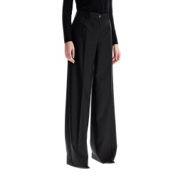 woolen flare pants in