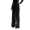 woolen flare pants in