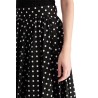 'polka dot printed midi skirt with