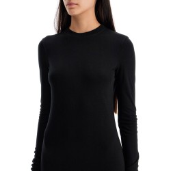 long-sleeved jersey dress