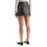 coated cotton mini skirt