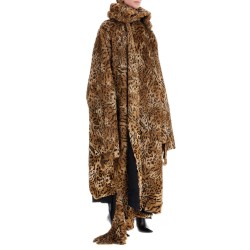 maxi faux fur coat in synthetic