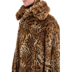 maxi faux fur coat in synthetic