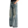 low-waisted baggy jeans