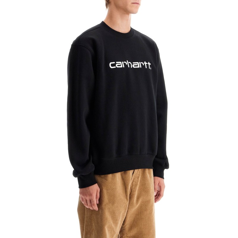 embroidered logo sweatshirt