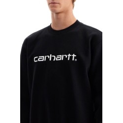 embroidered logo sweatshirt