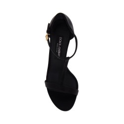 satin t-bar sandals in