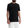 flocked logo t-shirt with