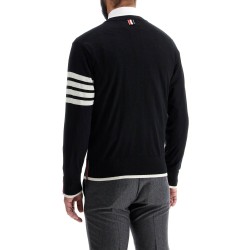 4-bar wool jersey pullover sweater