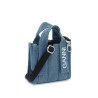 denim tech mini tote bag